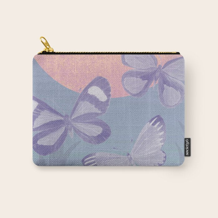 Moonrise Meadow Butterflies Carry All Pouch Gallery Image 1