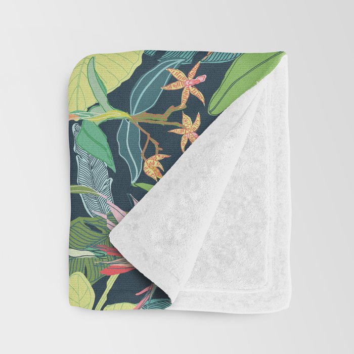 Tropical Bird of Paradise Throw Blanket Gallery Image 3