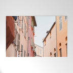 Colorful Street In Old Town Nice, France Photo | Architecture Of Europe Art Print | Digital Color Travel Photography Welcome Mat Gallery Image 1