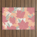 Big floral blossoms PF3 Outdoor Rug Gallery Image 1