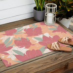 Big floral blossoms PF3 Outdoor Rug Gallery Image 2