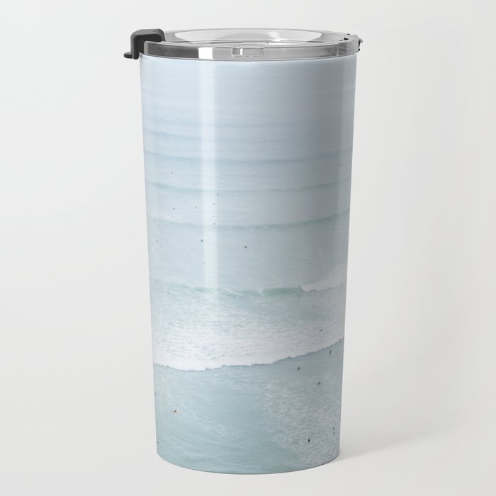 Tiny Surfers from the Sky, Lima, Peru Travel Mug Gallery Image 3