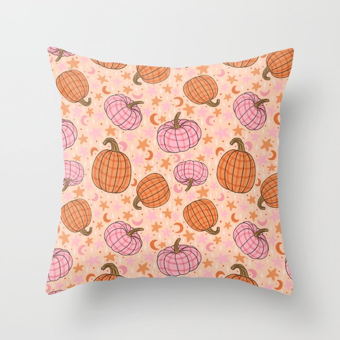 Pumpkin Print Throw Pillow Gallery Image 6