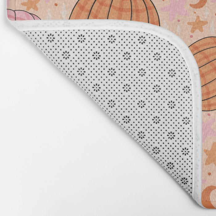 Pumpkin Print Bath Mat Gallery Image 2