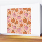 Pumpkin Print Wall Mural Gallery Image 2