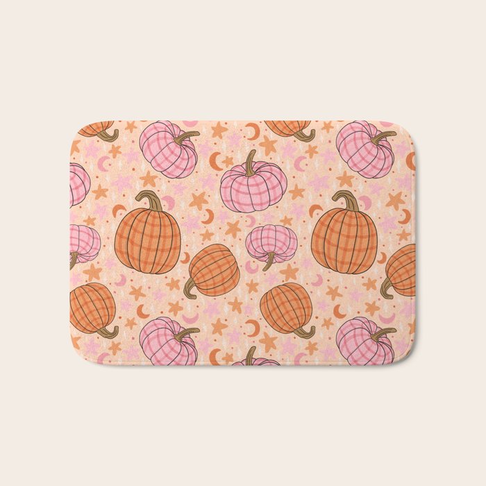 Pumpkin Print Bath Mat Gallery Image 1
