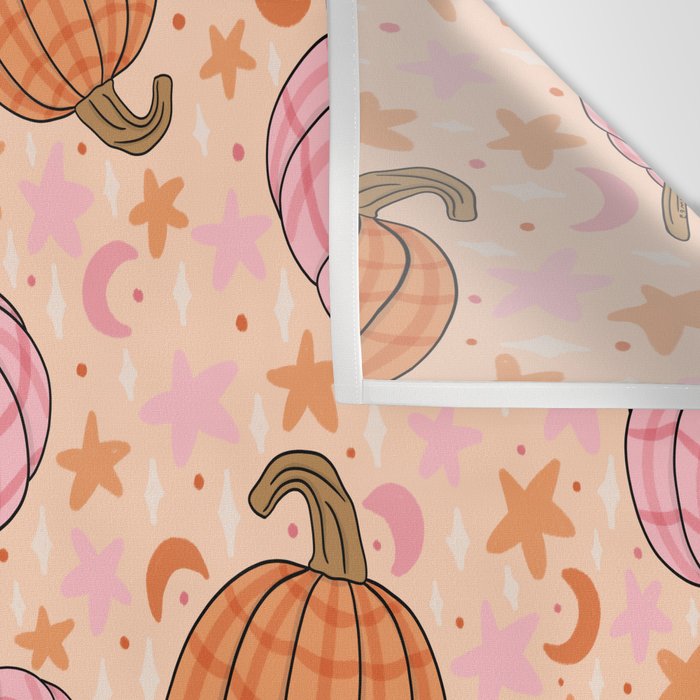 Pumpkin Print Wall Tapestry Gallery Image 3