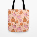 Pumpkin Print Tote Bag Gallery Image 1