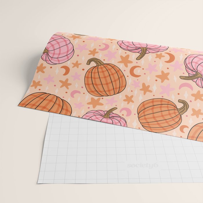 Pumpkin Print Wrapping Paper Gallery Image 2