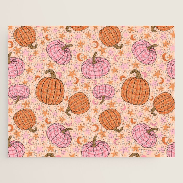 Pumpkin Print Jigsaw Puzzle Gallery Image 1