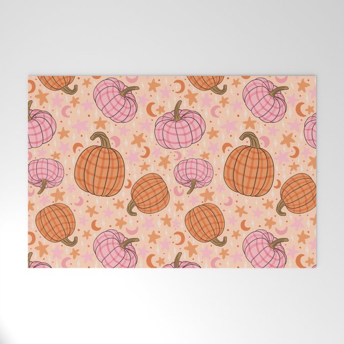 Pumpkin Print Welcome Mat Gallery Image 1
