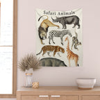 Safari Animals Collection Wall Tapestry Gallery Image 2