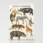 Safari Animals Collection Stationery Card Gallery Image 2