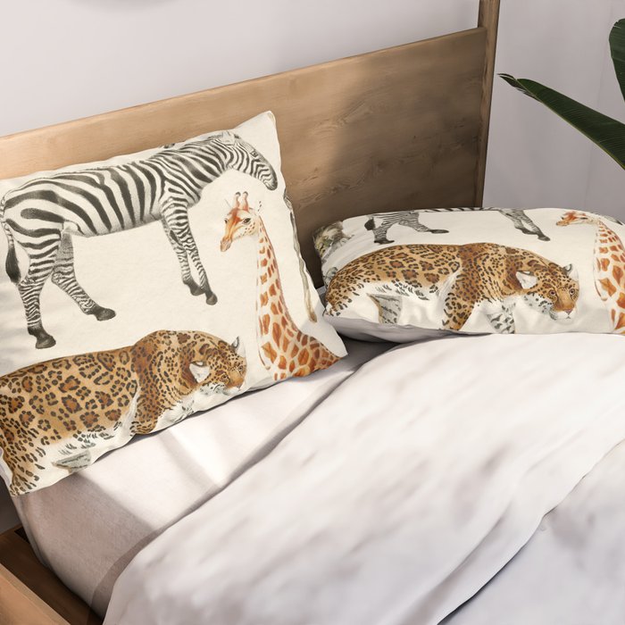 Safari Animals Collection Pillow Sham Gallery Image 2