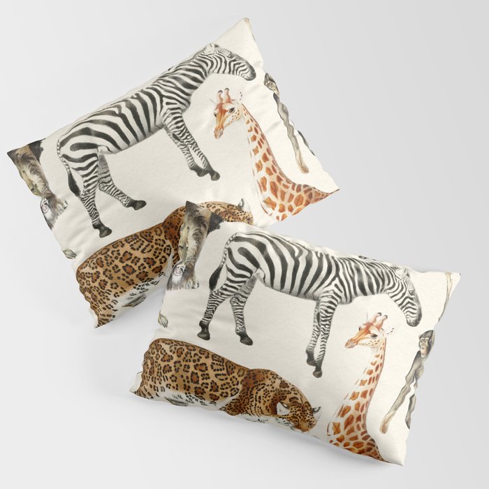 Safari Animals Collection Pillow Sham Gallery Image 3