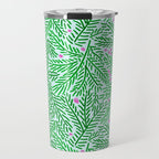 Winter Berries & Pine Branches in Green Travel Mug Gallery Image 1