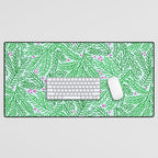 Winter Berries & Pine Branches in Green Desk Mat Gallery Image 1
