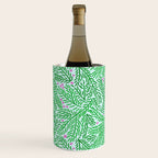 Winter Berries & Pine Branches in Green Wine Chiller Gallery Image 3