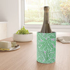 Winter Berries & Pine Branches in Green Wine Chiller Gallery Image 4