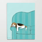 Happy Couch Beagle | Cute Sleeping Dog Notebook Gallery Image 4