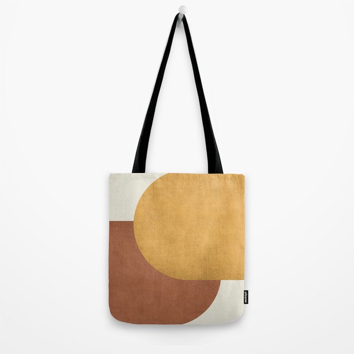 Halfmoon Colorblock - Gold Brown Tote Bag Gallery Image 2