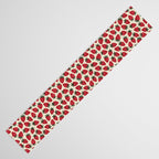 Hand Drawn Vintage Strawberry Pattern Table Runner Gallery Image 3