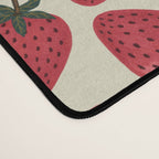 Hand Drawn Vintage Strawberry Pattern Desk Mat Gallery Image 4