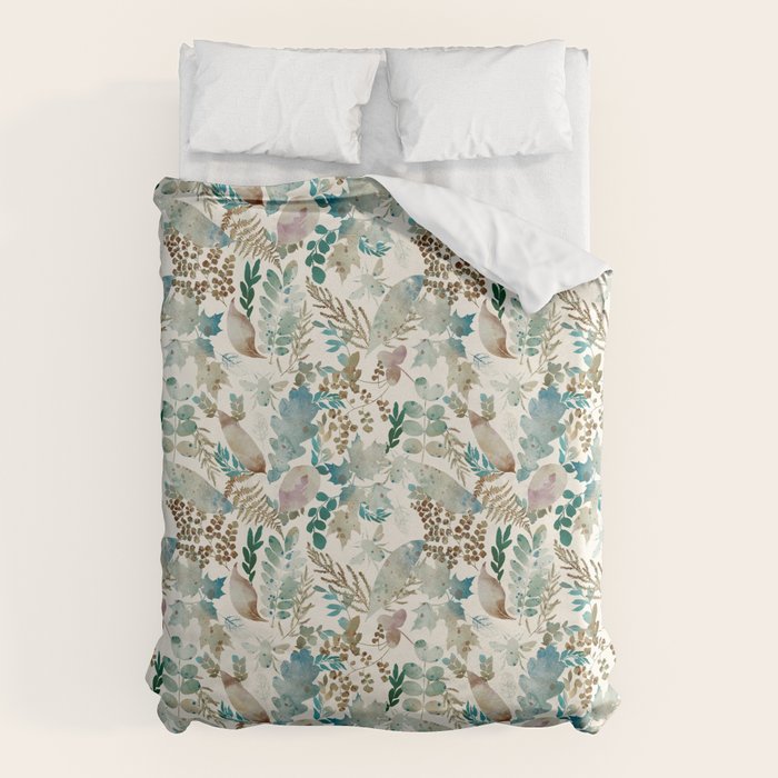 Autumn Botanical Bliss  Duvet Cover Gallery Image 1