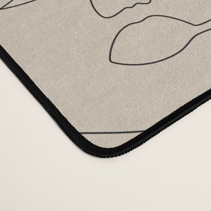 She's Beige Desk Mat Gallery Image 4