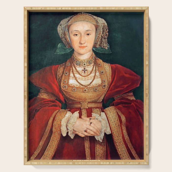 Hans Holbein the Younger "Anne of Cleves (1515-1557), fourth wife of King Henry VIII" Serving Tray Gallery Image 1
