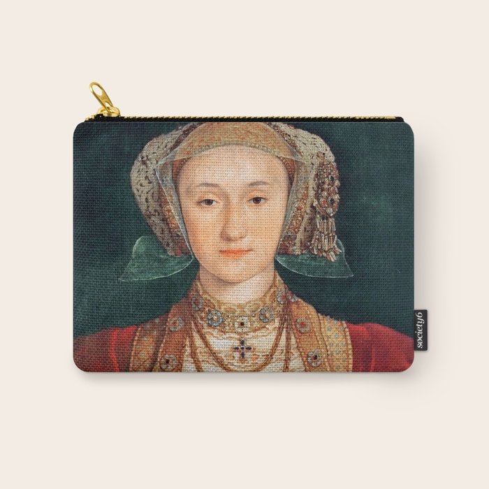 Hans Holbein the Younger "Anne of Cleves (1515-1557), fourth wife of King Henry VIII" Carry All Pouch Gallery Image 1