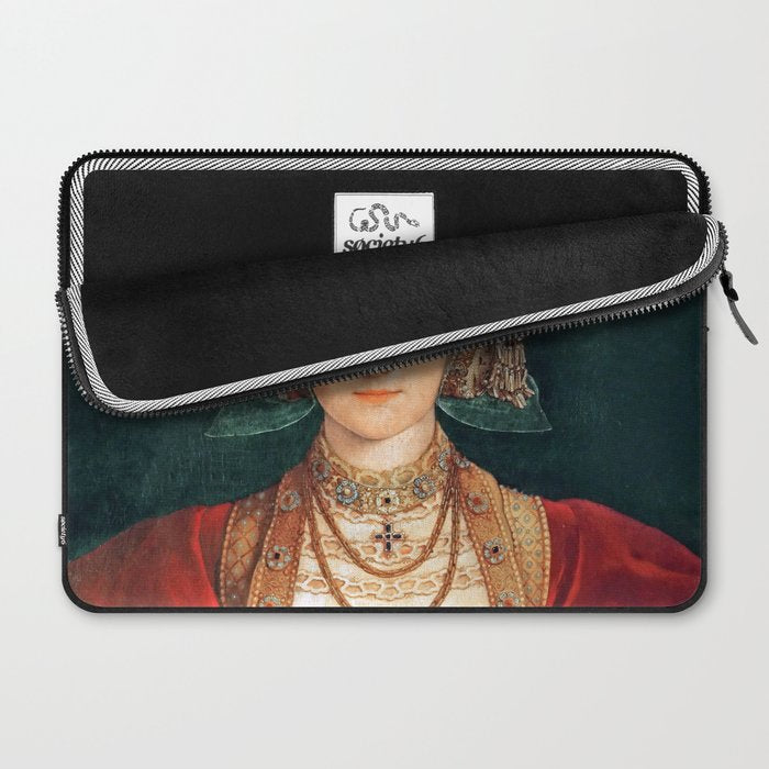 Hans Holbein the Younger "Anne of Cleves (1515-1557), fourth wife of King Henry VIII" Laptop Sleeve Gallery Image 2