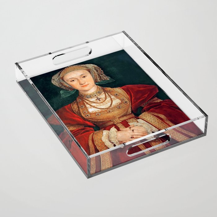 Hans Holbein the Younger "Anne of Cleves (1515-1557), fourth wife of King Henry VIII" Acrylic Tray Gallery Image 1