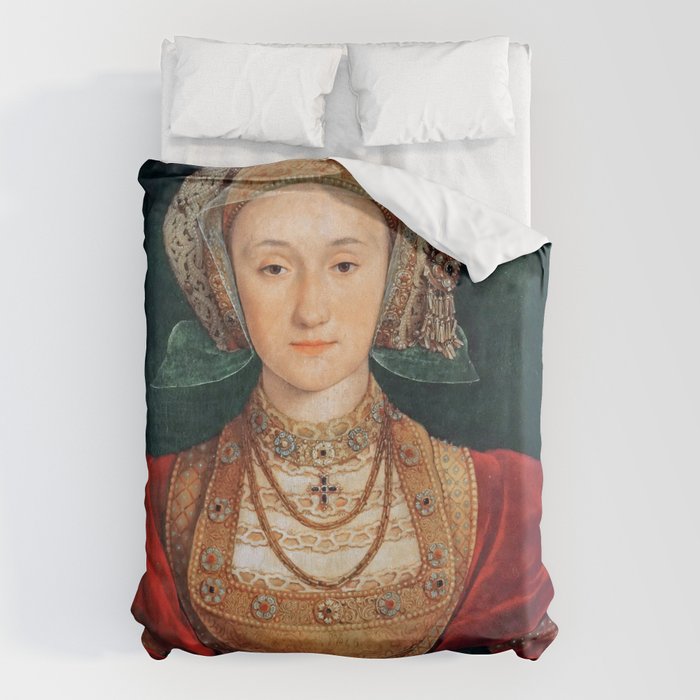 Hans Holbein the Younger "Anne of Cleves (1515-1557), fourth wife of King Henry VIII" Duvet Cover Gallery Image 6