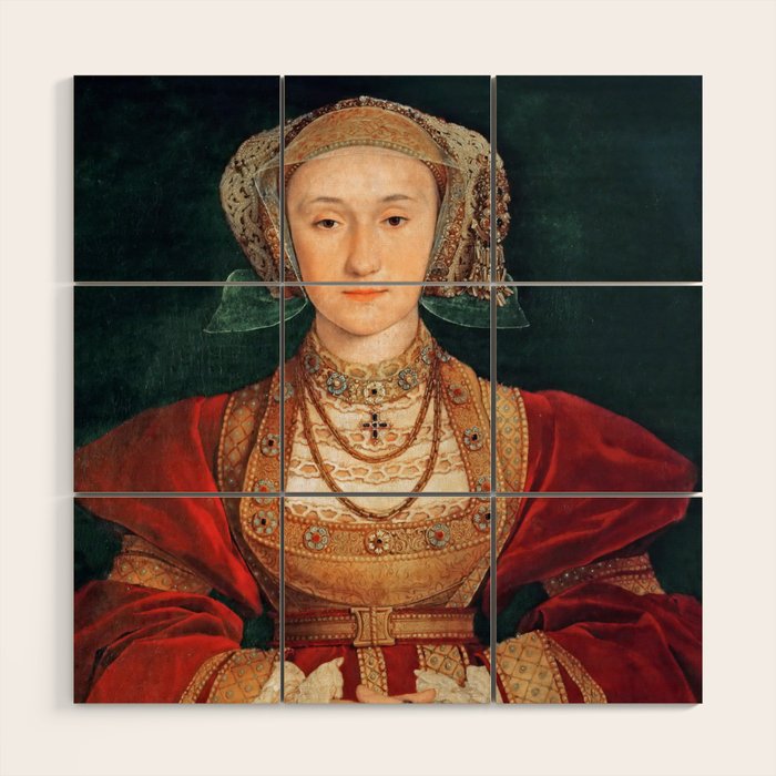 Hans Holbein the Younger "Anne of Cleves (1515-1557), fourth wife of King Henry VIII" Wood Wall Art Gallery Image 1