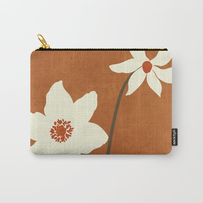 Minimal Abstract Art Landscape Flowers 4 Carry All Pouch Gallery Image 1