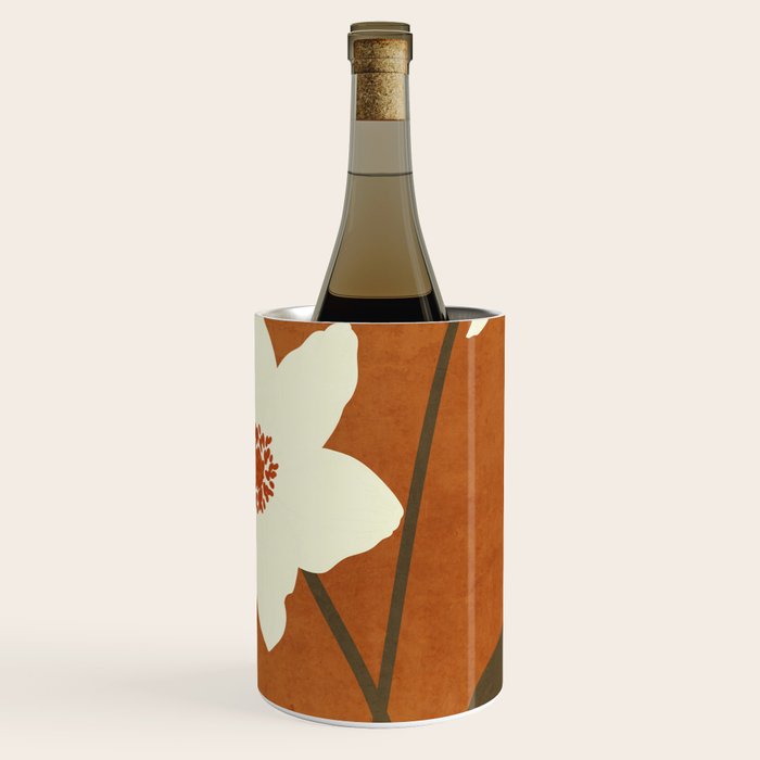 Minimal Abstract Art Landscape Flowers 4 Wine Chiller Gallery Image 1
