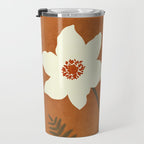 Minimal Abstract Art Landscape Flowers 4 Travel Mug Gallery Image 3
