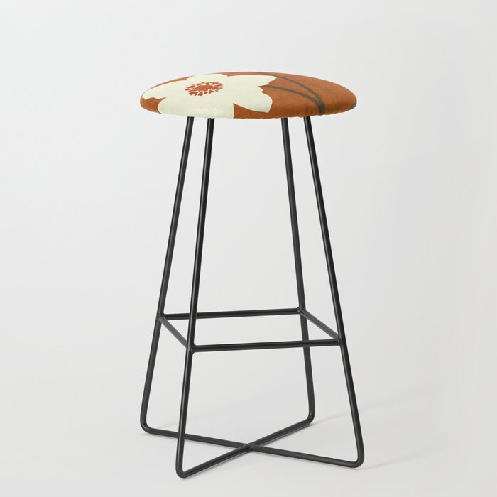 Minimal Abstract Art Landscape Flowers 4 Stool Gallery Image 1
