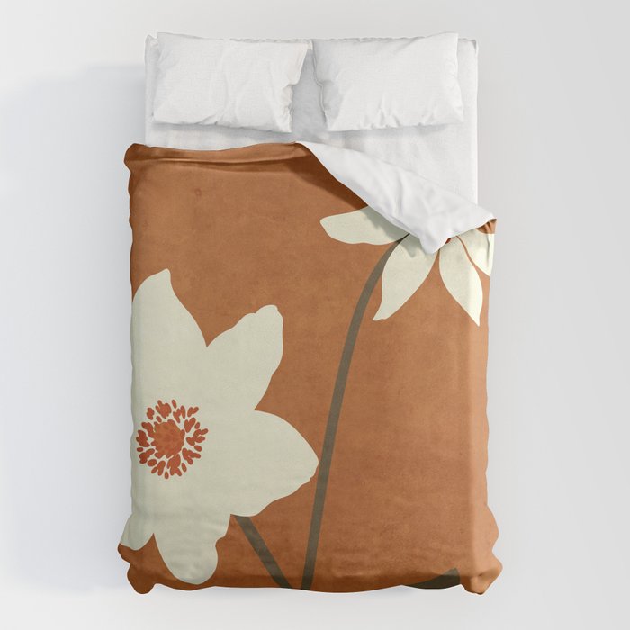 Minimal Abstract Art Landscape Flowers 4 Duvet Cover Gallery Image 6