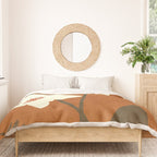 Minimal Abstract Art Landscape Flowers 4 Duvet Cover Gallery Image 3