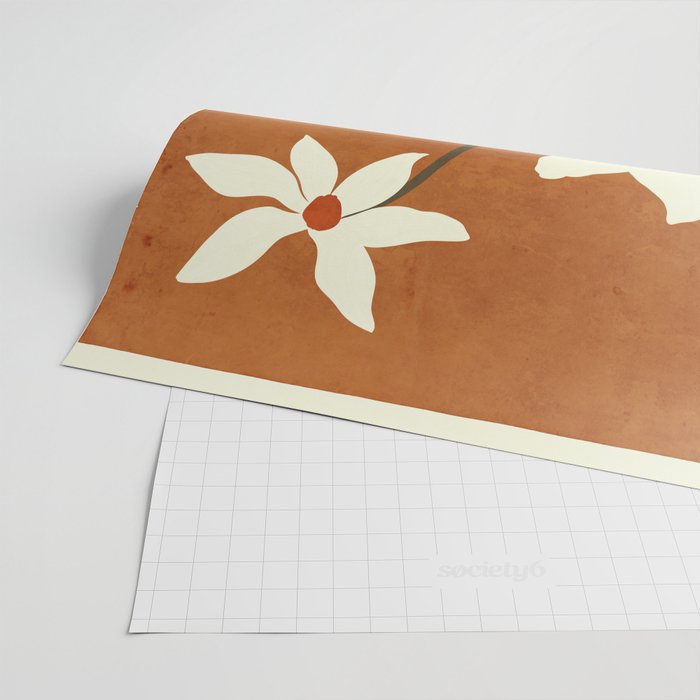Minimal Abstract Art Landscape Flowers 4 Wrapping Paper Gallery Image 2