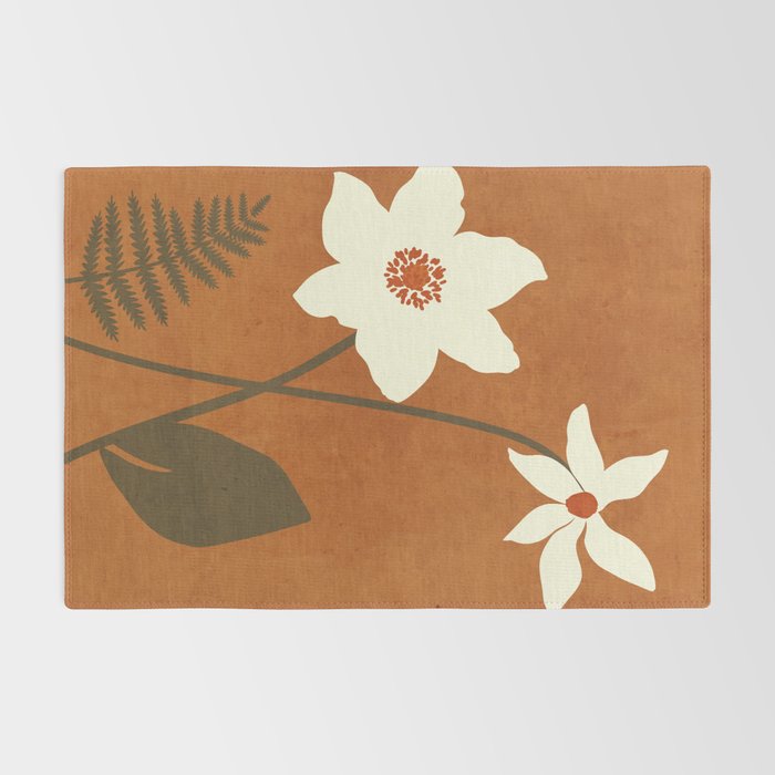 Minimal Abstract Art Landscape Flowers 4 Rug Gallery Image 2