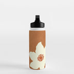 Minimal Abstract Art Landscape Flowers 4 Water Bottle Gallery Image 3