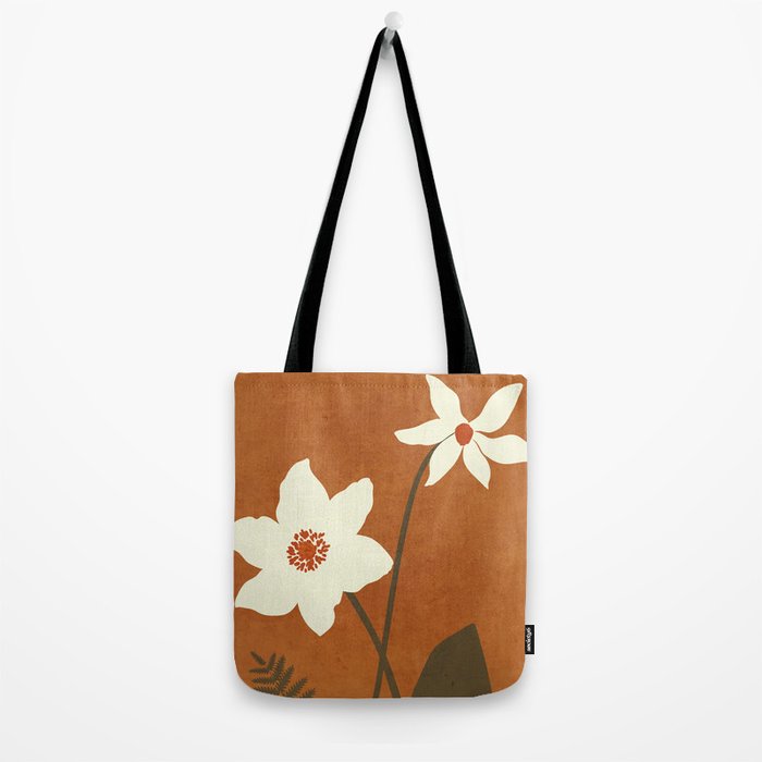 Minimal Abstract Art Landscape Flowers 4 Tote Bag Gallery Image 2