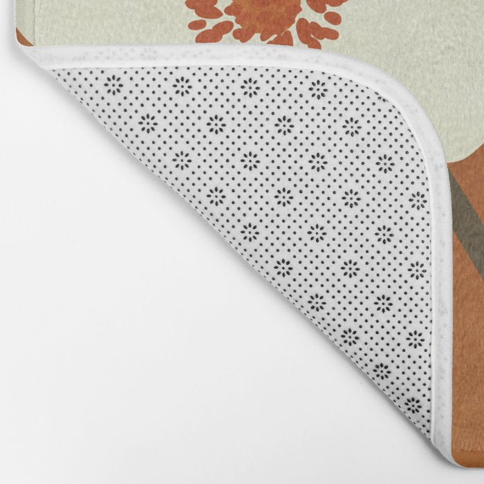 Minimal Abstract Art Landscape Flowers 4 Bath Mat Gallery Image 2