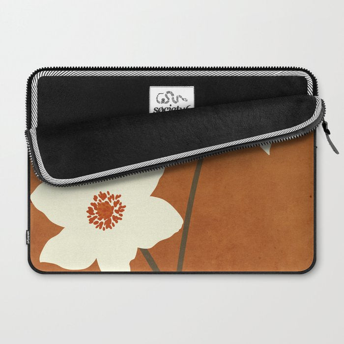 Minimal Abstract Art Landscape Flowers 4 Laptop Sleeve Gallery Image 2