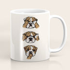 No Evil English Bulldog Coffee Mug Gallery Image 1