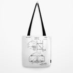 Basketball Net Patent - Basketball Fan Coach Player Art - White Tote Bag Gallery Image 2