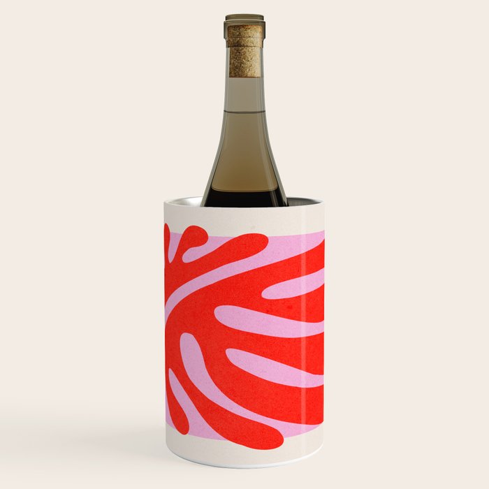 Coral & Lavender: Matisse Paper Leaf Cutouts 01 Wine Chiller Gallery Image 1